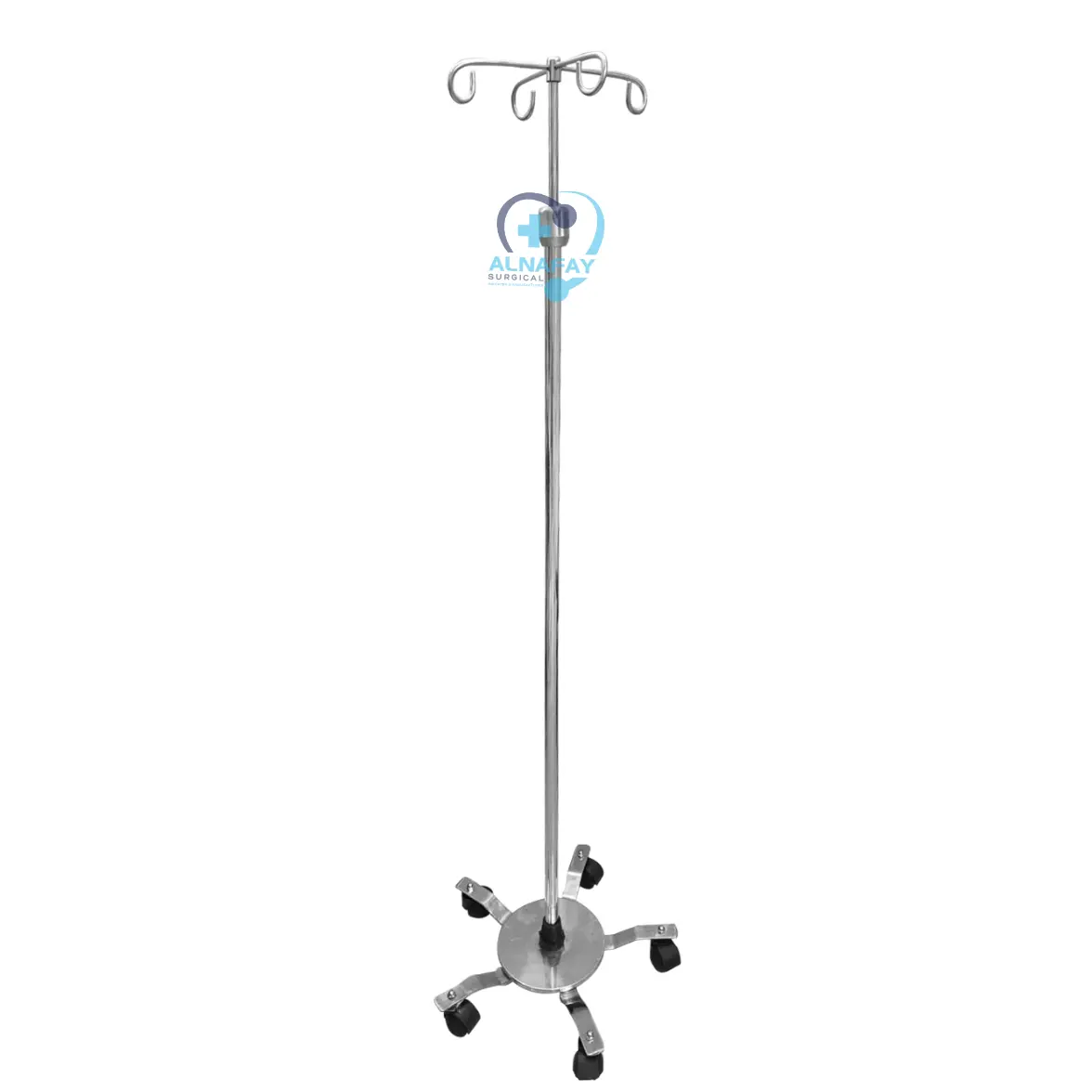 IV Pole SS Pati 4 Hooks (ANS-IV-6)